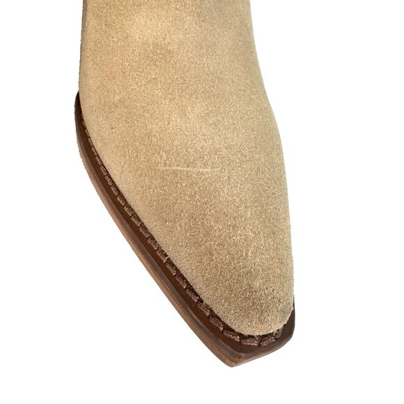 Coconuts by Matisse Jane Fringe Boot 8M Beige Suede Boho Western Chic Rodeocore - Picture 15 of 16